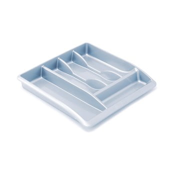 Organizator din plastic reciclat pentru sertarul din bucătărie addis eco range, gri