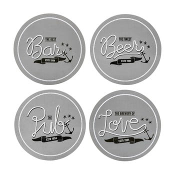 Set 4 suporturi sub pahar sagaform club coasters