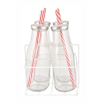 Suport cu 4 sticle esschert design farma, 430 ml