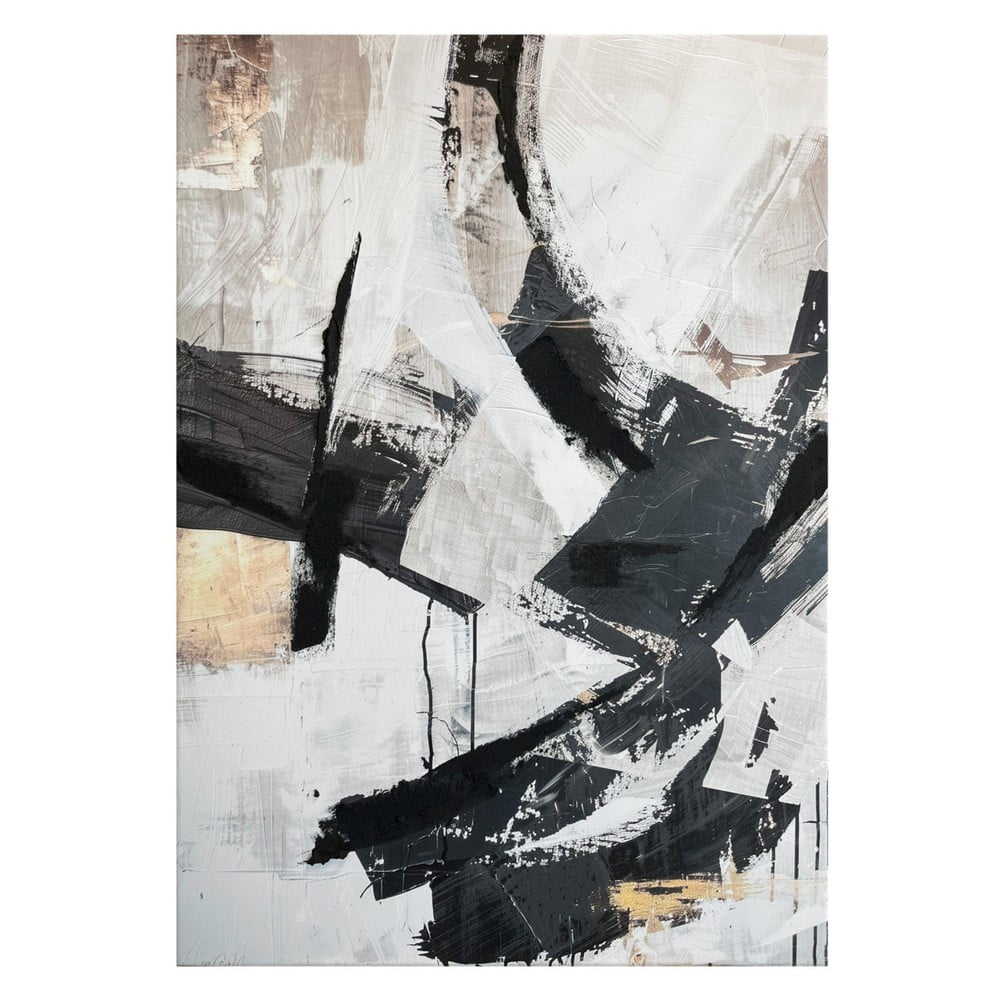 Obraz s ručně malovanými prvky 70x100 cm Ash – Styler