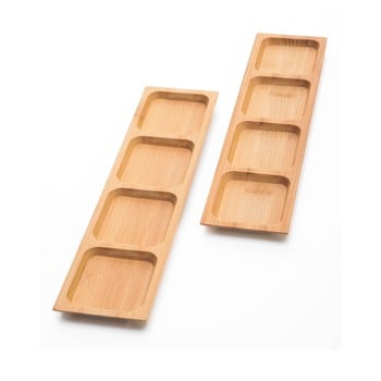 Set 2 boluri servire din bambus bambum almeria, 24 cm