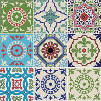 Set 9 autocolante ambiance kizomba, 30 x 30 cm