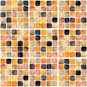 Set 9 autocolante de perete ambiance tiles mosaics sanded grade, 10 x 10 cm