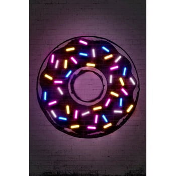 Poster Blue-Shaker Neon Art Donuts, 30 x 40 cm