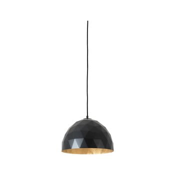 Lustră cu detalii aurii custom form leonard, ø 35 cm, negru