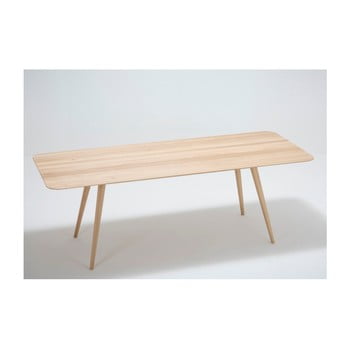 Masă cu structură din lemn masiv de stejar gazzda stafa, 220 x 90 cm