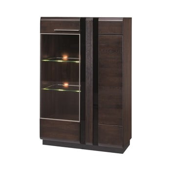 Vitrină cu 2 uși szynaka meble porti dark chocolate