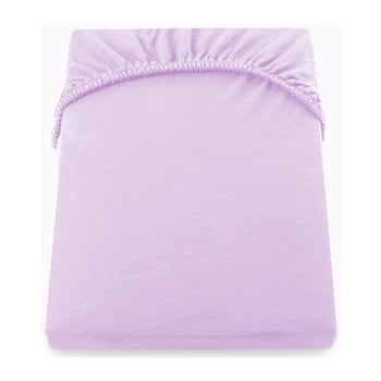 Cearșaf de pat cu elastic decoking nephrite, 180–200 cm, roz - violet