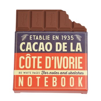 Carnețel în formă de ciocolată rex london chocolate notebook