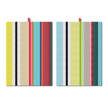Set 2 prosoape remember green stripes, 70 x 50 cm