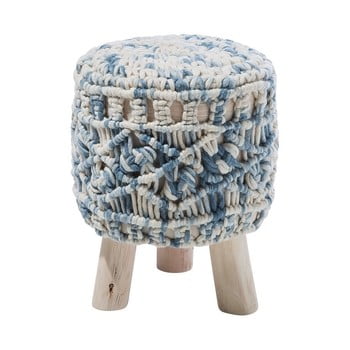 Taburet cu tapițerie din 100% lână monobeli milia, ø 33 cm