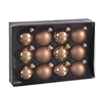 Set 12 decorațiuni de crăciun unimasa brightness, bej