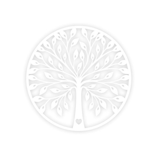 Bílá nástěnná dekorace Tree