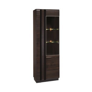 Vitrină cu 2 uși szynaka meble porti dark chocolate duro right