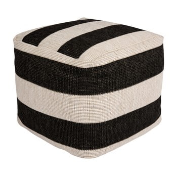 Puf adecvat pentru exterior bougari dazzo, 48 x 42 cm, negru - alb