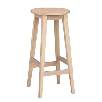 Scaun din lemn de stejar, mat, rowico gorgona, înălțime 75 cm