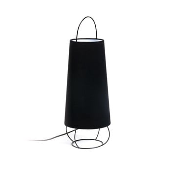 Veioză la forma belana, înălțime 20 cm, negru