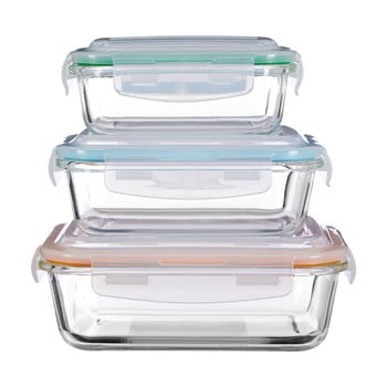 Set 3 caserole din sticlă premier housewares freska