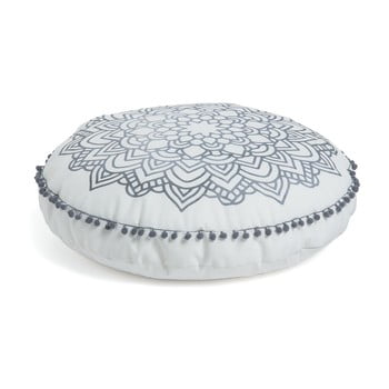 Puf la forma aimara, ⌀ 60 cm, alb