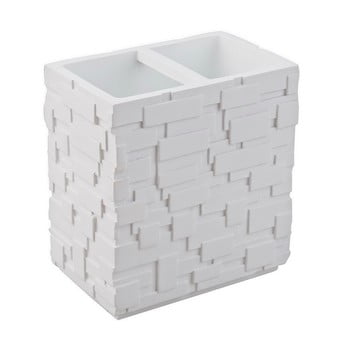 Pahar pentru periuțe de dinți tomasucci wall, alb