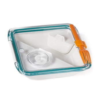 Cutie pentru gustare black + blum apetit, 880 ml, alb-albastru