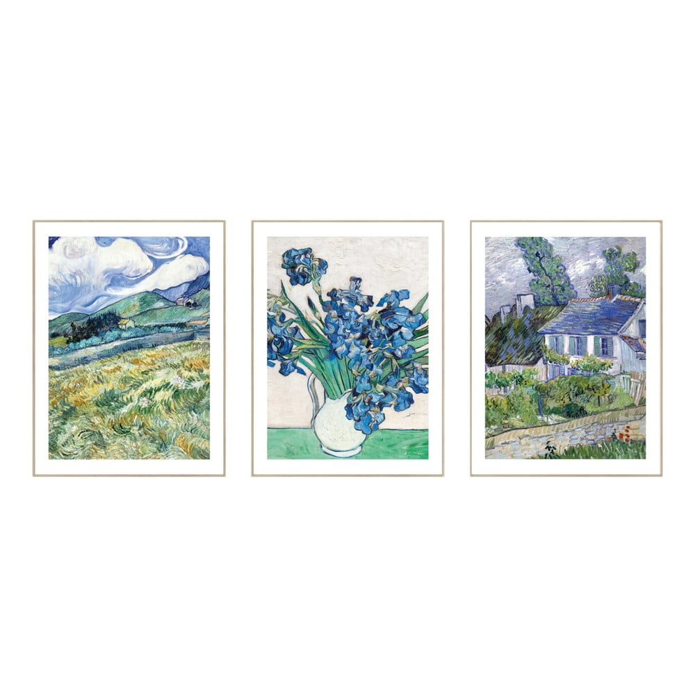 Obrazy v sadě 3 ks - reprodukce 30x40 cm Van Gogh – knor