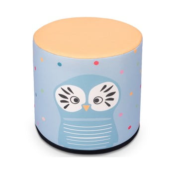 Puf pentru copii kicoti owl, 40 x 40 cm, multicolor
