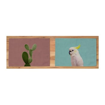 Set 2 suporturi farfurie surdic parrot