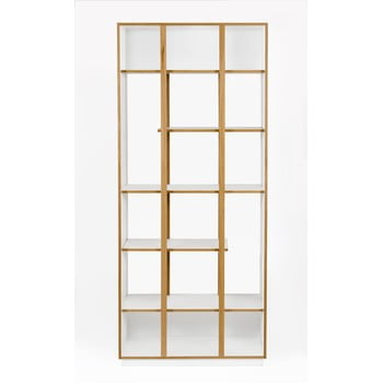 Bibliotecă cu structură din lemn de stejar woodman newbury