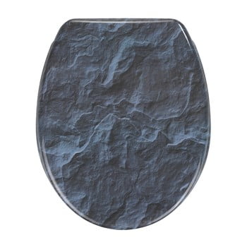 Capac wc cu închidere lentă wenko slate rock, 44,5 x 36,5 cm