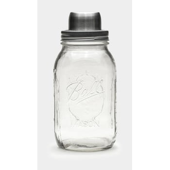 Shaker sticlă men's society mason, 950 ml