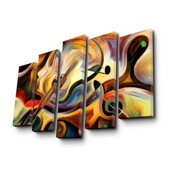 Vícedílný obraz Abstract Music, 105 x 70 cm