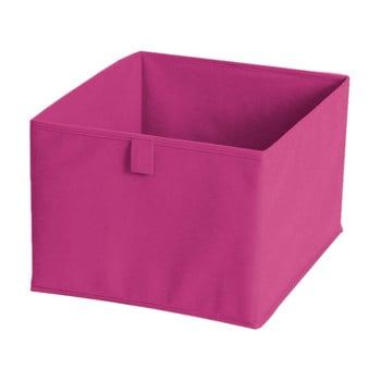 Cutie pentru depozitare din material textil, 30 x 30 cm, roz