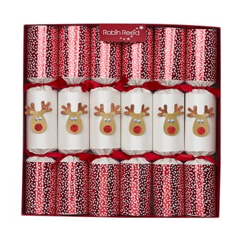 Set 6 pocnitori de Crăciun Robin Reed Reindeer imagine