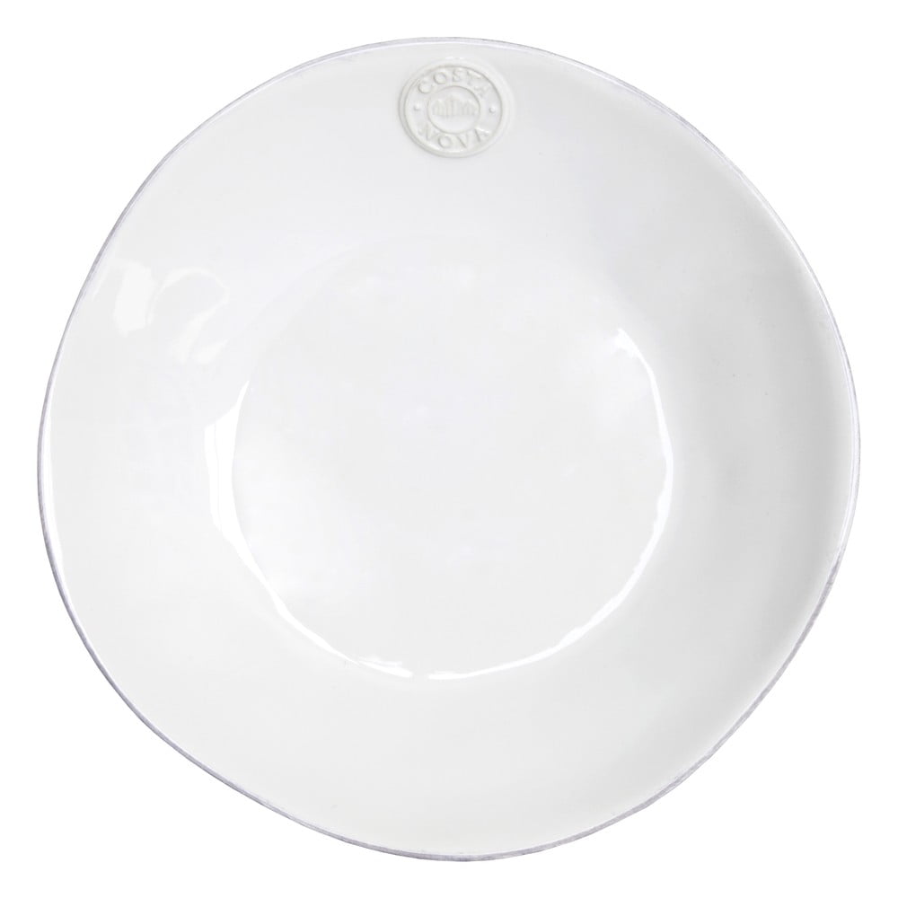 Bílý kameninový polévkový talíř Costa Nova Nova, ⌀ 25 cm