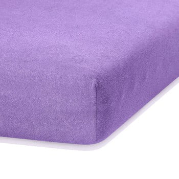 Cearceaf elastic ameliahome ruby, 200 x 160-180 cm, mov