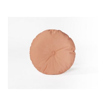 Pernă decorativă rotundă Velvet Atelier Peach, ⌀ 45 cm