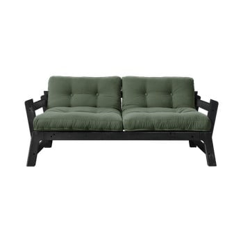 Canapea extensibilă karup design step black, verde