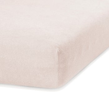Cearceaf elastic ameliahome ruby, 200 x 160-180 cm, bej deschis