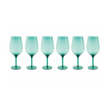 Set 6 pahare villa d'este happy hour, albastru deschis