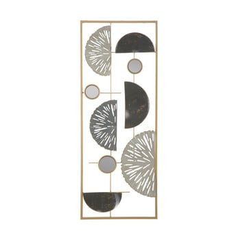 Decorațiune metalică pentru perete mauro ferretti geometric, 28,5 x 74 cm