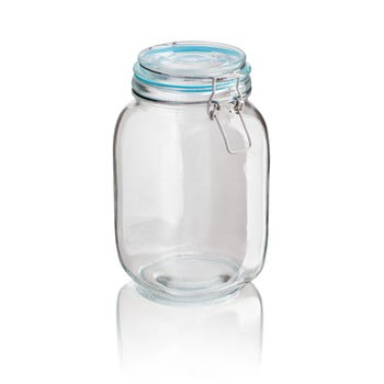 Recipient din sticlă sabichi clip, 1,5 l