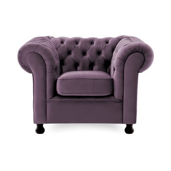 Fotoliu vivonita chesterfield, mov