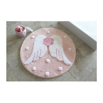 Covoraș de baie alessia melek pink, Ø 90 cm