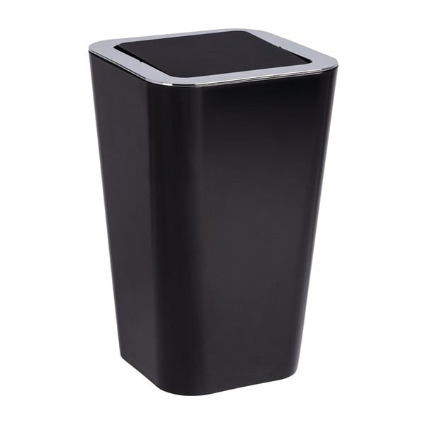 Černý odpadkový koš Wenko Candy
