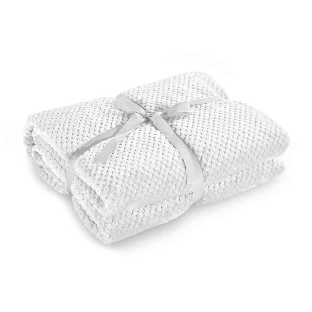 Bílá deka z mikrovlákna DecoKing Henry, 220 x 240 cm