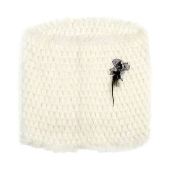 Fular circular bow white