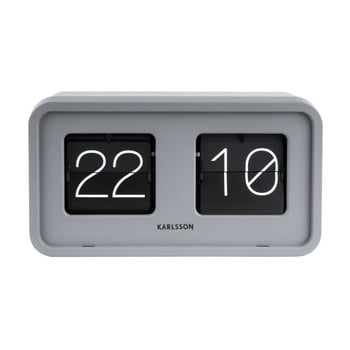 Ceas de birou karlsson bold flip, gri
