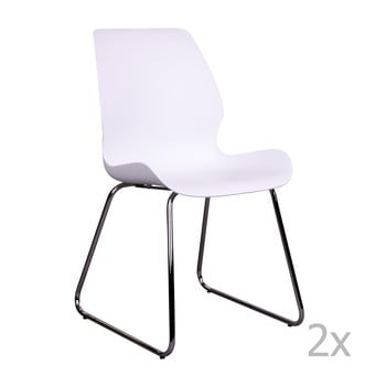Set 2 scaune house nordic sola, alb