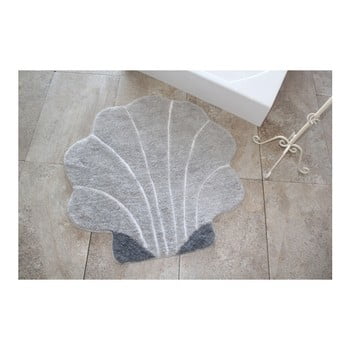 Covor confetti bathmats shell, Ø 90 cm, gri închis